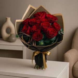 11 Red Rose Flower Bouquet