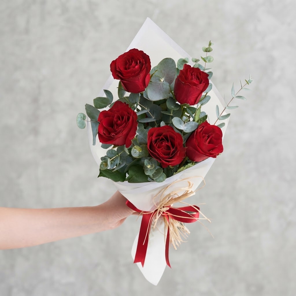 5 Red Rose Bouquet 5 Red Rose Bouquet